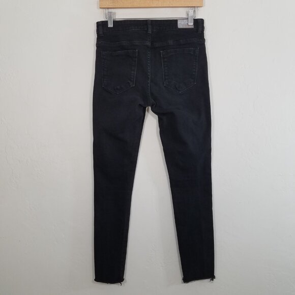 Zara Skinny Jeans Stretch Black Size 6 - Picture 5 of 7